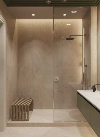 Shower Glass frameles