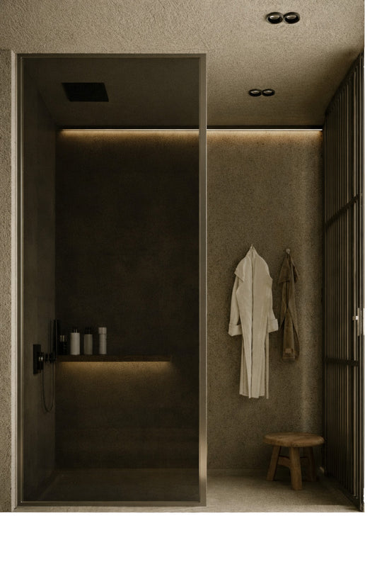 Shower Glass stainless frame